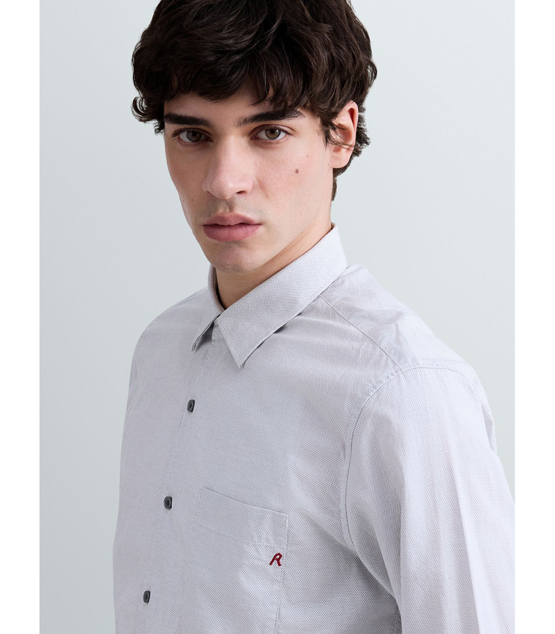 コットンドビーシャツ 詳細画像 ライトグレー 5